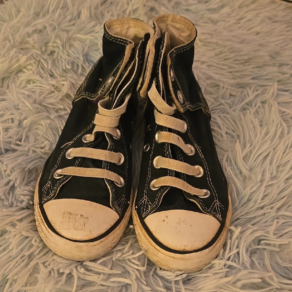 Converse Black and White High-Top Sneakers